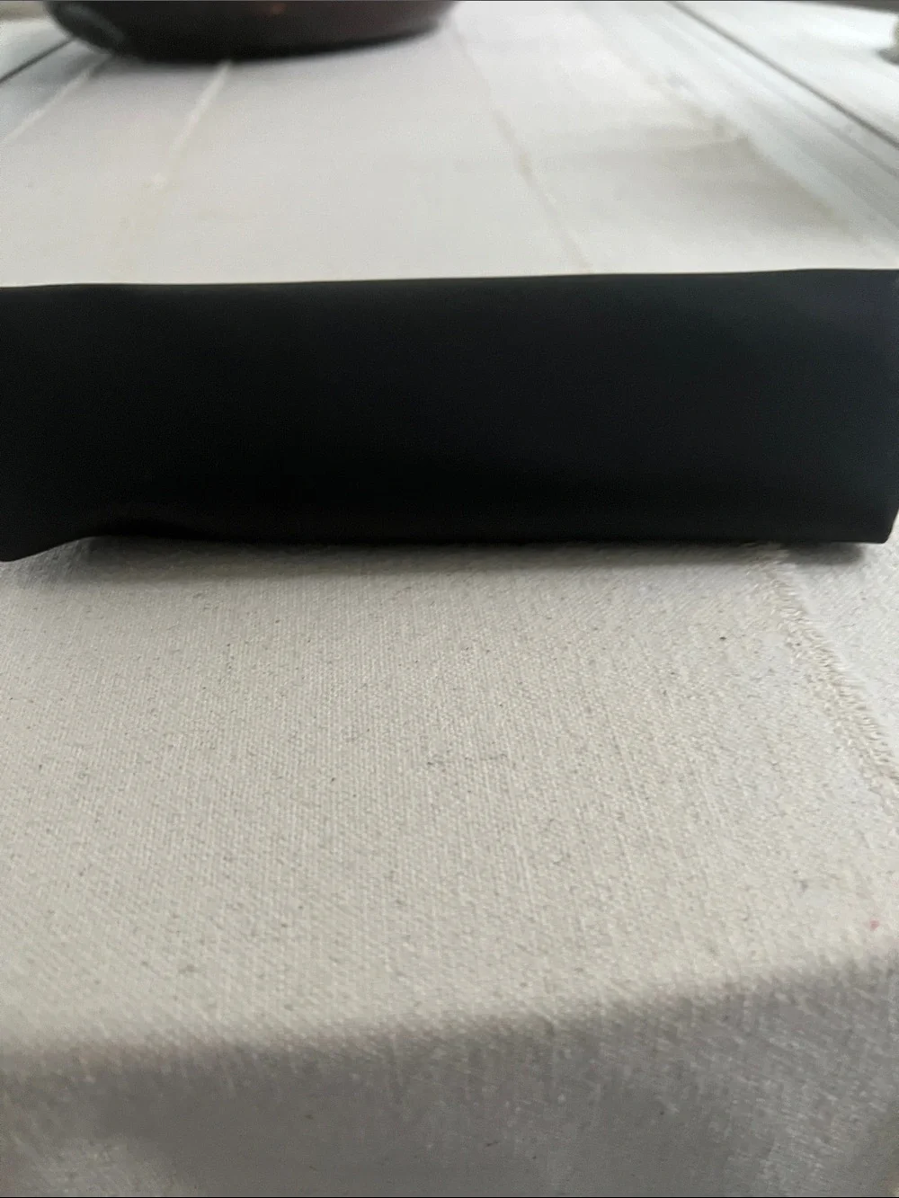 CHANEL Black Logo Makeup Pouch